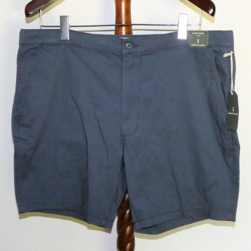 Mutual Weave "The Chino Board Short" blue shorts